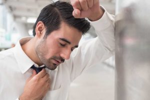 Man sjuk med coronaviruset